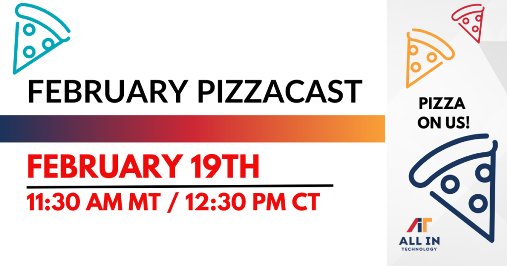Rethink your cloud strategy with All In Technology February 2026 Ark Data Centers PizzaCast Webinar 2/19/2026