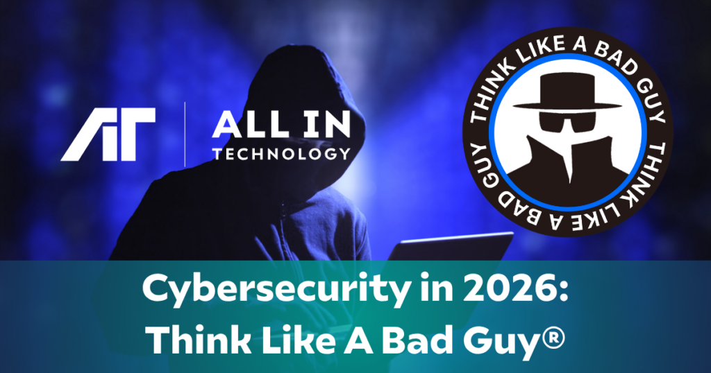 Think like a bad guy cybersecurity webinar pizzacast June 2026 with All In Technology and Jeff Hathcote